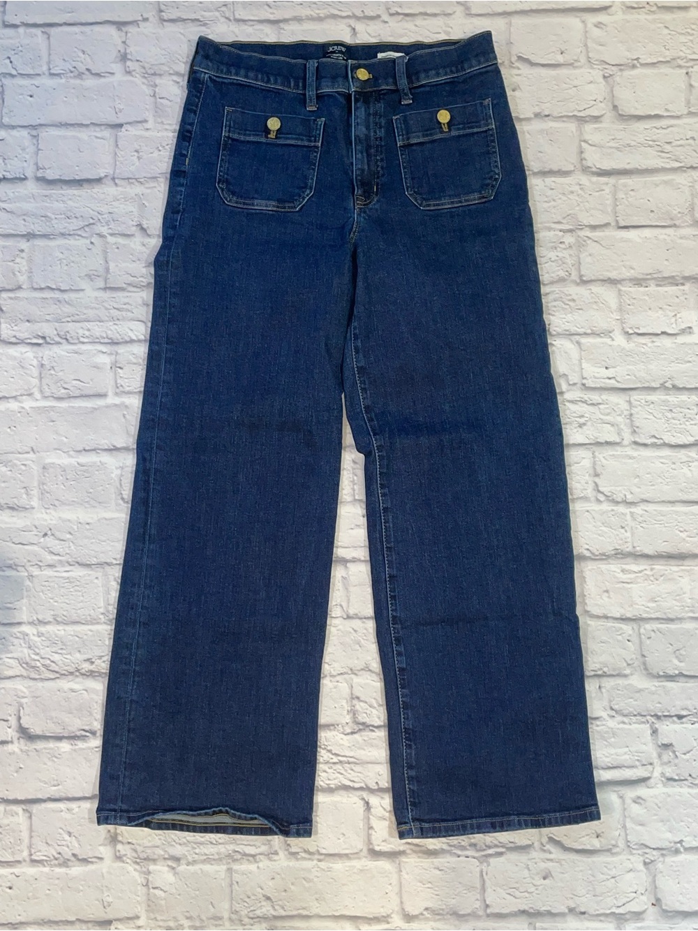 J. Crew Full-Length Slim Wide Leg Jeans. Size 30